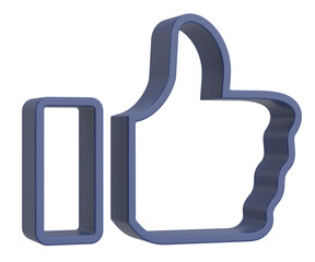 Obraz premium Like icon. Like button. 3D illustration.