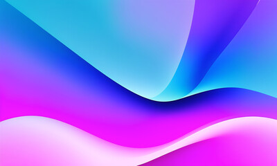 Holographic Background. Template for presentation. Cover to web design. Abstract colorful gradient. Generative AI.
