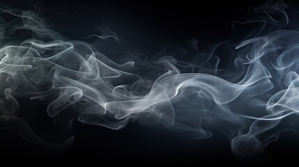 Fototapeta premium Beautiful smoke flying AI generated image