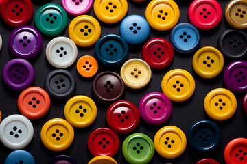 Fototapeta premium colorful buttons, generative ai