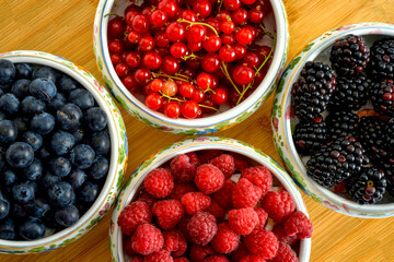 Berrie in bowls