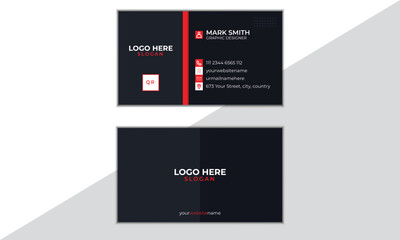 Creative doubble sided simple business card template.