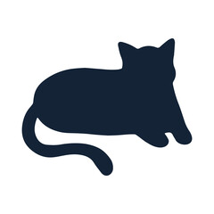 sillhouette cat day illustration