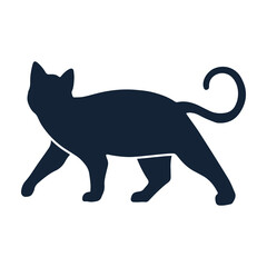 sillhouette cat day illustration