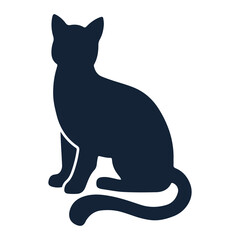 sillhouette cat day illustration