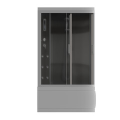 shower cabin isolated on transparent background, 3D illustration, cg render
