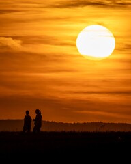 couple at sunset