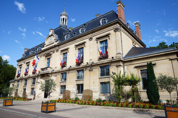 The town hall of Saint Ouen. It is located in the northern suburbs of Paris, 6.6 km from the centre of Paris. - 624115381