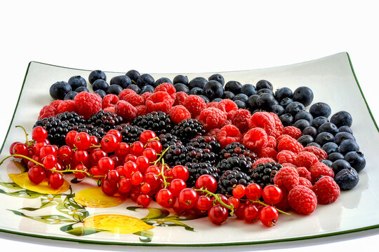 berries on a plate