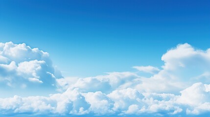 Fototapeta premium Beautiful Sky with blue and white clod fluffy on day AI generated image
