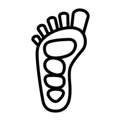 Stone therapy line icon. Lithotherapy. Reflexology. Traditional chinese medicine.