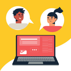 Digital nomad banner. Traveling with a computer. Online job. Concept of digital nomad, remote worker, independent location entrepreneur.