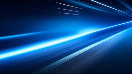 blue beam of future technology transmission concept