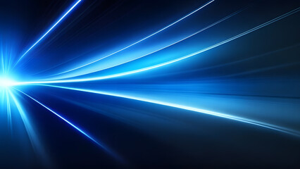 Fototapeta na wymiar blue beam of future technology transmission concept