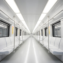 subway train in motion