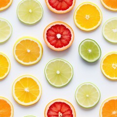 Cut orange fruit pattern background