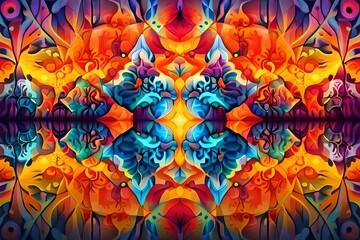 background with flowers AI Generated 