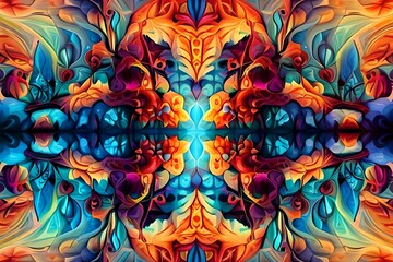 abstract colorful background AI Generated 