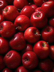 Red apples pattern  (Generative AI)