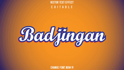 Vector Text Effect Elegant