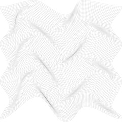 ILLUSTRATION ABSTRACT BLACK AND WHITE WAVY LINE PATTERN BACKGROUND. COVER DESIGN 