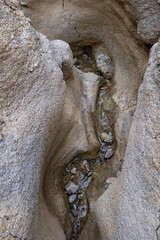 Obraz premium Rock Formations on a Dry River Bed in the Mountains of Valle de Las Animas (Spirits' Valley)