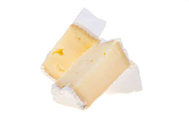 brie cheese isolated