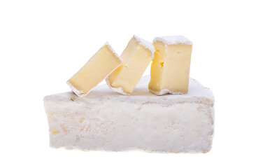 brie cheese isolated