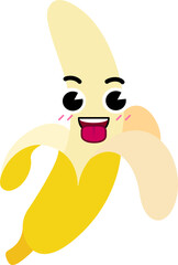 Banana Face Tongue Out Open Eye