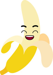 Banana Face Smile Open Mouth
