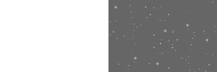 Falling snow isolated on transparent background. Heavy  light snowfall, snowflakes Snow flakes,...
