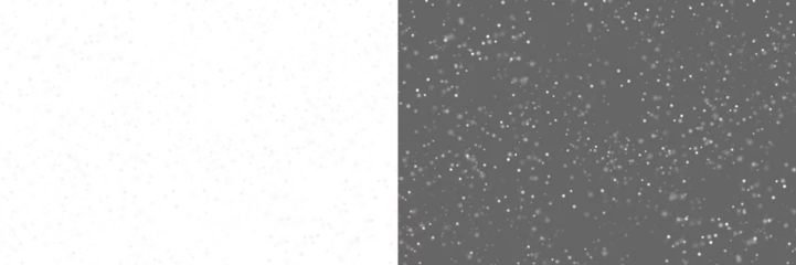 Deurstickers Falling snow isolated on transparent background. Heavy  light snowfall, snowflakes Snow flakes, snow background.  Bokeh lights png © Daria