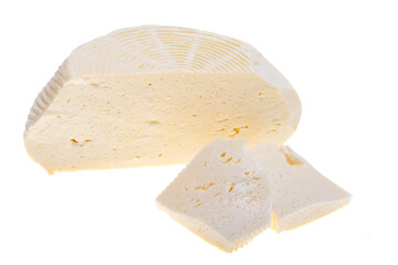 fresh cheese isolated