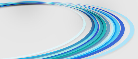 Abstract blue waves - data stream concept