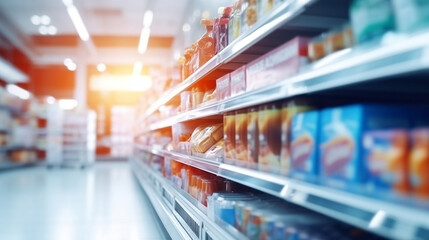 shopping in supermarket