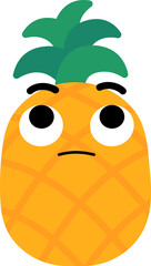 Pineapple Face Looking Up