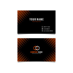 Vector illustration of business card