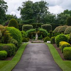 Brodsworth Hall , Doncaster , UK - path in garden