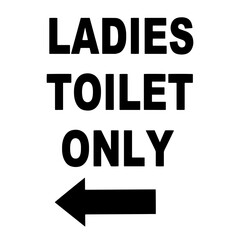 Restroom, toilet signs