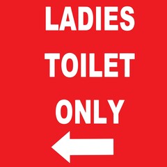 Restroom, toilet signs