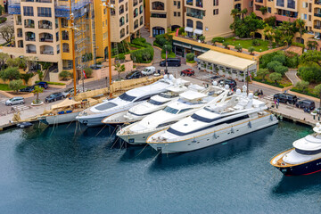 yachts in marine, Monte Carlo, Monaco