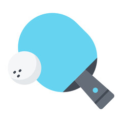 Table Tennis Flat Icon