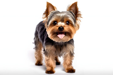yorkshire terrier isolated on white baclground