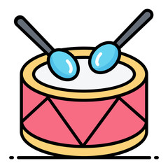 Drumbeat Line Color Icon