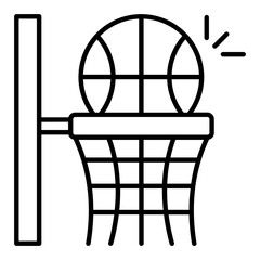 Basketball Line Icon