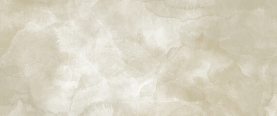 Vector watercolor art background. Old paper. Aged vintage watercolour texture for cover design, cards or banner. Pastel color illustration. Wall. Brushstrokes. Painted grunge template for design.	