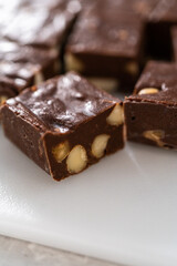 Chocolate macadamia fudge