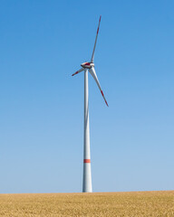 wind turbine in the wind