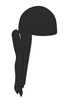Head scarf cap. vector illustration