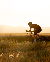bicycle in the field